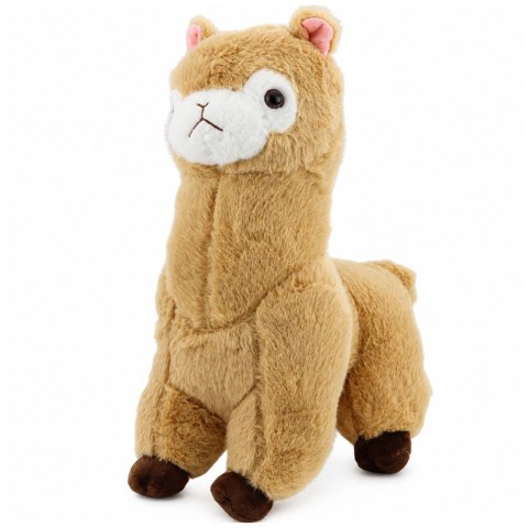 Pluszowa Alpaka Lama Maskotka Przytulanka Miękkie Futerko Kremowa 38 cm