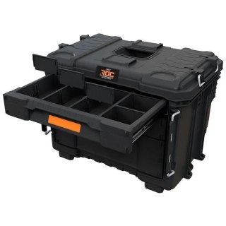 Skrzynka narzędziowa XL Keter ROC Pro Gear 2.0, Z trzema szufladami, Dołączone przegrody, Miejsce na kłódkę, Frontowe zapięcia,