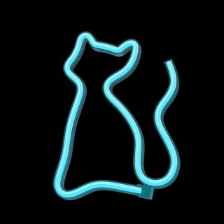 Neon led kot turkus nne24 neolia