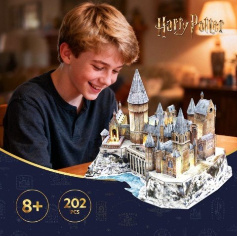 Puzzle 3d - harry potter zamek hogwart w śniegu led