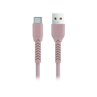 Maxlife kabel mxuc-04 usb - usb-c 1,0 m 3a różowy