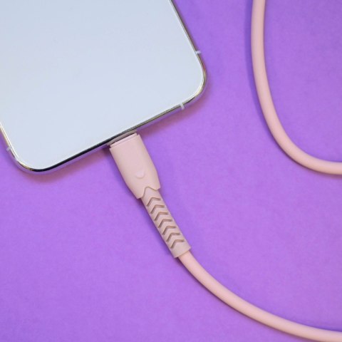 Maxlife kabel mxuc-04 usb - usb-c 1,0 m 3a różowy