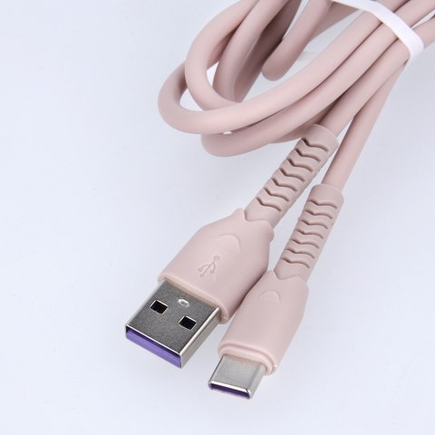 Maxlife kabel mxuc-04 usb - usb-c 1,0 m 3a różowy