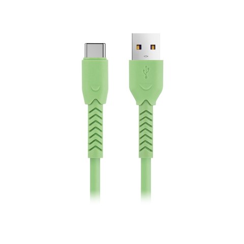Maxlife kabel mxuc-04 usb - usb-c 1,0 m 3a zielony