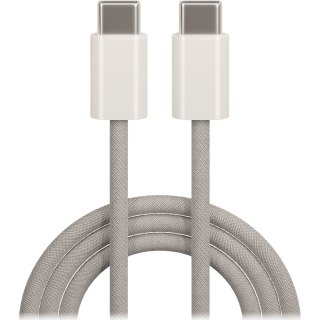 Maxlife kabel mxuc-06 usb-c - usb-c 1,0 m 20w szary nylonowy