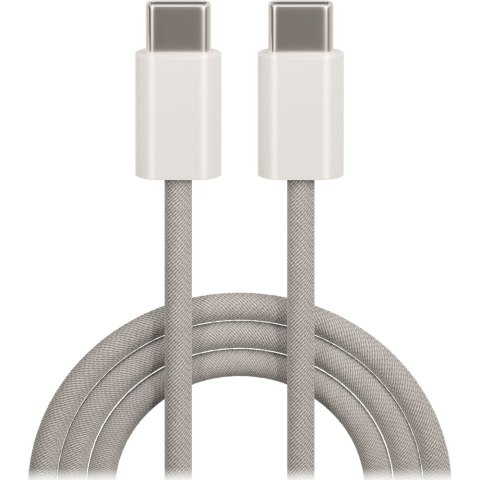 Maxlife kabel mxuc-06 usb-c - usb-c 1,0 m 20w szary nylonowy
