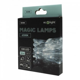 Magiczne lampki 100 led 6500k 10m dc5v