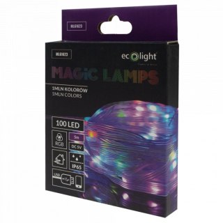 Magiczne lampki 100led 1mln kolorów 5m dc5v