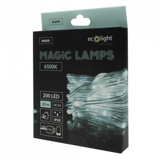 Magiczne lampki 200 led 6500k 20m dc5v