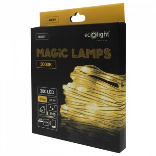 Magiczne lampki 300 led 3000k 30m dc5v
