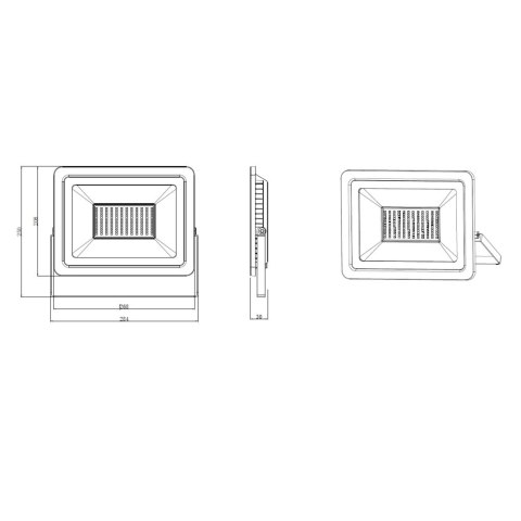 Naświetlacz led na statywie 1x100w 4500k forever light