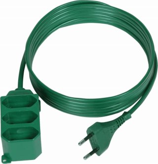 Przedłużacz stały trzykrotny 3x2p/ii, 2,5a, 250v z przewodem przyłączeniowym omyp 2×0,75 mm?
