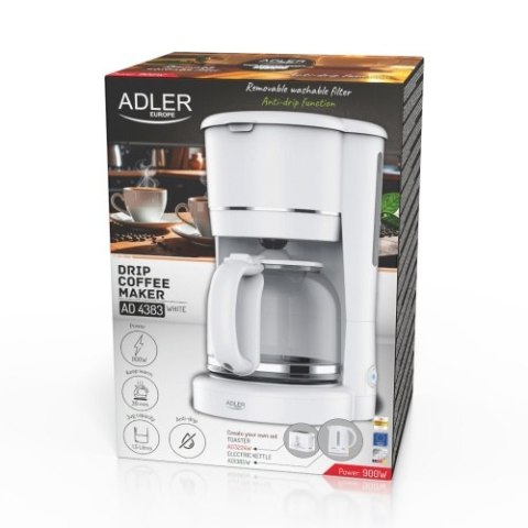 AD 4383 white Ekspres przelewowy do kawy mielonej 1,5l