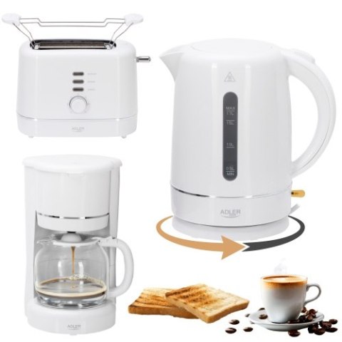 AD 4383 white Ekspres przelewowy do kawy mielonej 1,5l