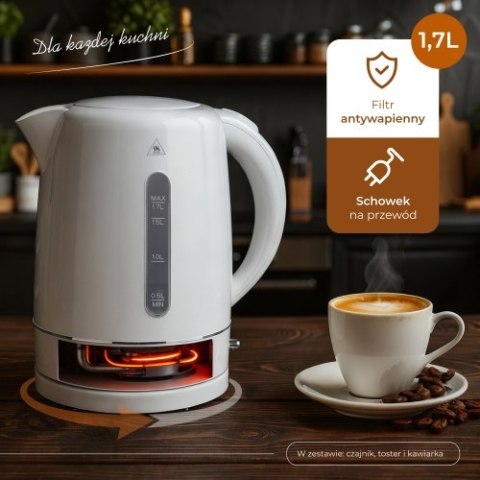 AD 4383 white Ekspres przelewowy do kawy mielonej 1,5l