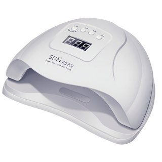 Lampa uv led do paznokci 80w hybrydy żele dual szary karton -u060