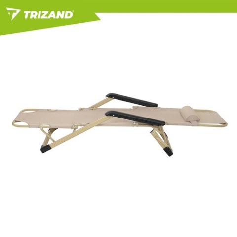 Leżak ogrodowy składany 60x177x30cm Trizand