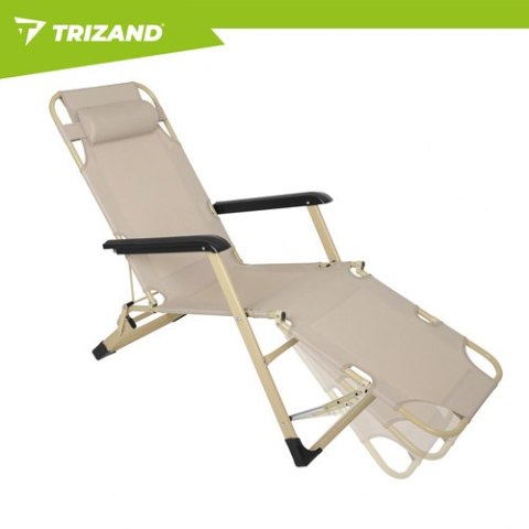 Leżak ogrodowy składany 60x177x30cm Trizand