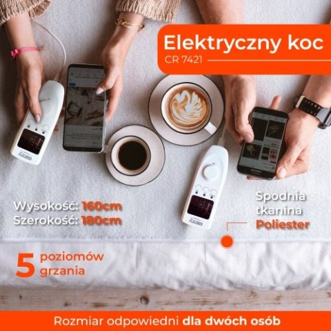 CR 7421 Elektryczny koc podkładowy z czasomierzem (2)