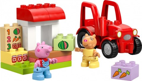 Klocki duplo peppa pig 10468 ciągnik i rynek