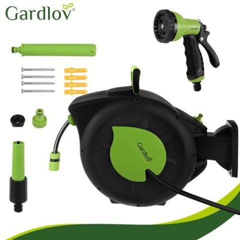 Zwijacz automatyczny na wąż ogrodowy 30m Gardlov