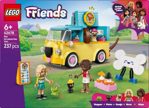 Klocki friends 42678 furgonetka z akcesoriami dla zwierząt