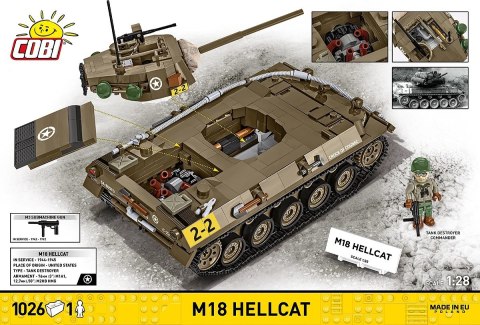 Klocki m18 hellcat 1026 klocków