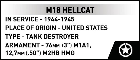 Klocki m18 hellcat 1026 klocków