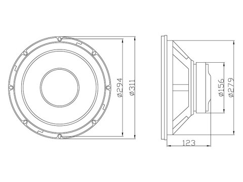 30-539# Głośnik blow a-300 4ohm niskotonowy