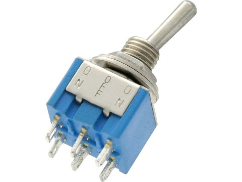 3905# Przełącznik mts 202 3a 250v podwójny on-on op.