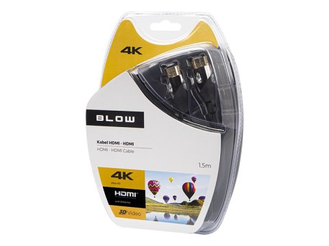 92-640# Przyłącze hdmi-hdmi premium 1,5m black 4k 2.0`