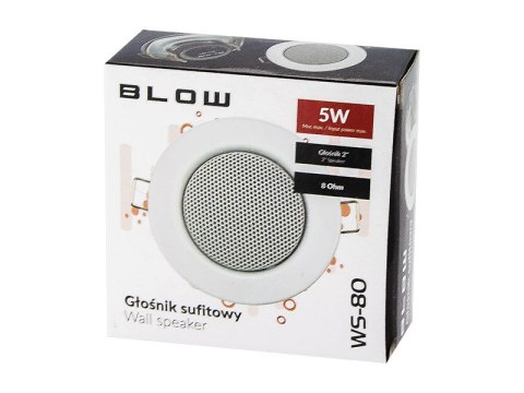 30-714# Głośnik sufitowy ws-80 50mm 5w/8ohm biały