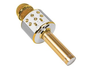 33-145# Mikrofon prm402 blow złoty karaoke"