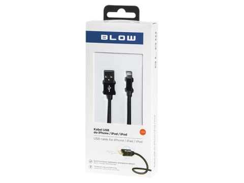 66-109# Przyłącze usb a - iphone 1,5m plecionka blister