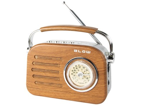 77-532# Radio przenośne analogowe fm bt blow ra3 retro`