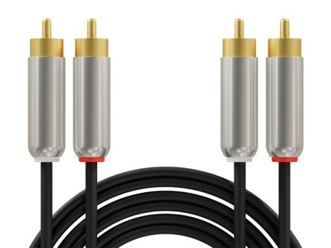 91-251# Przyłącze 2xrca metal 2,5m