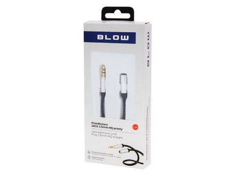 91-280# Przedłużacz jack 3,5mm 2,5m prosty hq