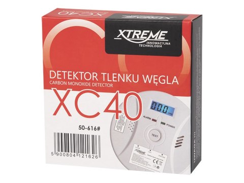50-616# Detektor czujnik czadu xc40 lcd