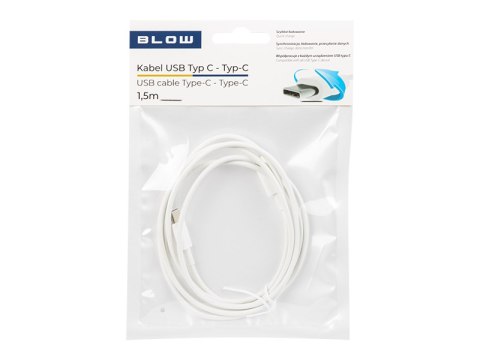 66-148# Przyłącze usb-c - usb-c 2.0 1,5m białe