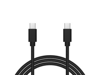 66-155# Przyłącze usb-c - usb-c 2.0 1,0m czarne plecionka