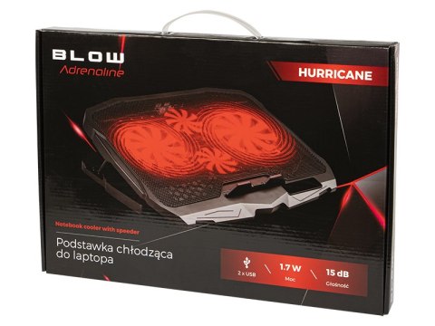 66-365# Podstawka chłodząca laptop 4 fan hurricane