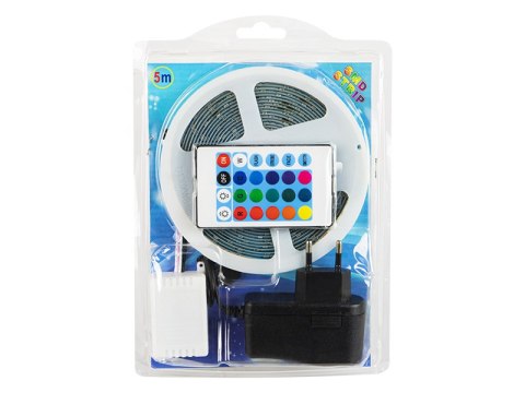 70-768# Zestaw taśm led rgb 2835 5m/300 sterownik+zasilacz taśma wodoodporna