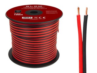 73-377# Przewód głośnikowy 2x4,00mm czarno-czerwony 100 m
