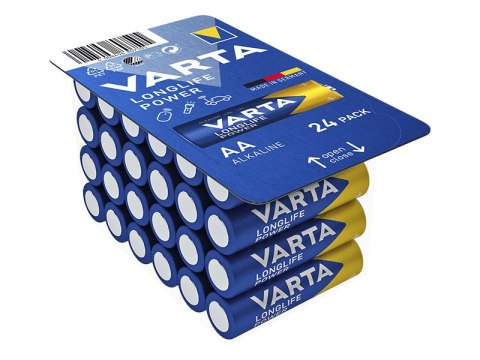 82-541# Bateria alkaliczna aa 1.5 lr6 varta longlife power 24szt.
