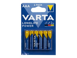 82-542# Bateria alkaliczna aaa 1.5 lr3 varta longlife power 6szt.