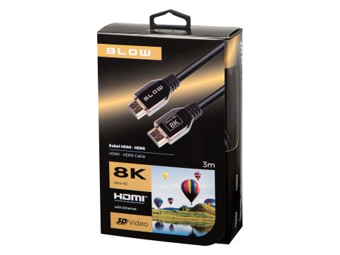 92-648# Przyłącze hdmi-hdmi 8k 3m premium 2.1v
