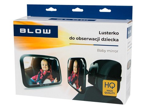 75-495# Lusterko do obserwacji dziecka do samochodu 29x19cm