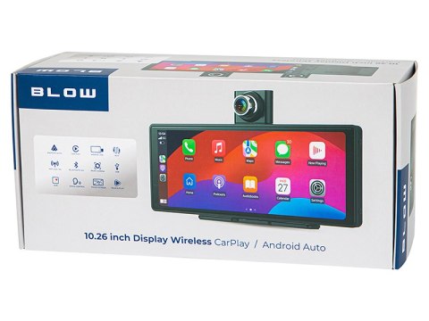 78-430# Stacja multimedialna bezprzewodowa carplay5.0 10,3" blow z wideorejestratorem i kamerą cofania