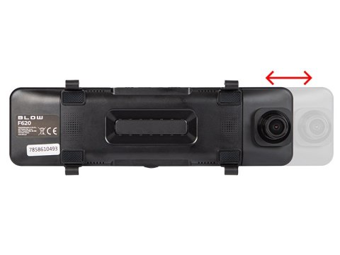 78-586# Rejestrator video blackbox dvr f620 carplay android auto blow lusterko + kamera tył"