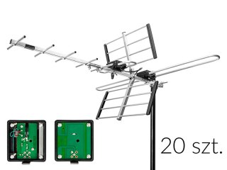 21-057# Antena dvb-t atd32s vhf/uhf mux8 kierunkowa pasywna 5-pak
